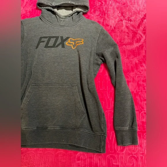 Fox Racing Grey Pullover Hoodie - Picture 3 of 7